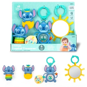 image:imageBright Starts Disney Baby Winnie the Pooh Silly Ole Bundle Gift Set 5Piece Sensory Toy Set with Rattle Teether Oball amp Flash Cards Developmental Baby Toys 012 Months Newborn GiftStitch Tropical Treasures Gift Set