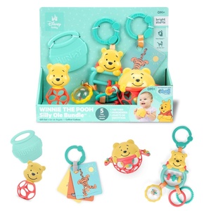image:imageBright Starts Disney Baby Winnie the Pooh Silly Ole Bundle Gift Set 5Piece Sensory Toy Set with Rattle Teether Oball amp Flash Cards Developmental Baby Toys 012 Months Newborn GiftWinnie the Pooh Silly Ole Bundle Gift Set