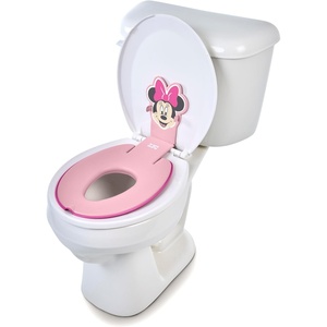 image:imageDisney Minnie Mouse 2in1 My Travel Potty by Bright Starts Freestanding Potty or Toilet Topper Seat Includes Travel Storage Bag PinkMinnie Flip  Sit