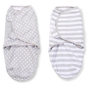 image:imageSwaddleMe by Ingenuity Original Swaddle 100 Cotton Improves Sleep amp Calms Startle Reflex 03 Months 10 TOG 2Pack Baby Swaddle Blanket  Winnie The PoohGrey Dots  Stripes