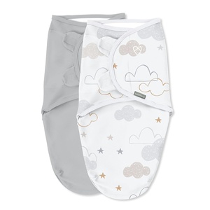 image:imageSwaddleMe by Ingenuity Original Swaddle 100 Cotton Improves Sleep amp Calms Startle Reflex 03 Months 10 TOG 2Pack Baby Swaddle Blanket  Winnie The PoohSpace  Clouds 2pack