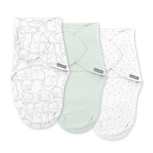 image:imageSwaddleMe by Ingenuity Original Swaddle 100 Cotton Improves Sleep amp Calms Startle Reflex 03 Months 10 TOG 2Pack Baby Swaddle Blanket  Winnie The PoohElephant Dance 3pack
