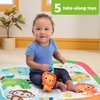 image:imageBright Starts Tropical Treetop Baby Activity Gym amp Tummy Time Mat Ages Newborn amp UpJungle Jubilee