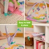 image:imageBright Starts Tropical Treetop Baby Activity Gym amp Tummy Time Mat Ages Newborn amp UpPink Wild Wiggles