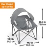 image:imageBright Starts Pop N Chill Baby Chair Travel Seat IndoorOutdoor Use Portable Infant Seat with Removable UPF 50 Canopy Pink 06 MonthsGrey