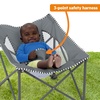 image:imageBright Starts Pop N Chill Baby Chair Travel Seat IndoorOutdoor Use Portable Infant Seat with Removable UPF 50 Canopy Pink 06 MonthsGrey
