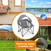 image:imageBright Starts Pop N Chill Baby Chair Travel Seat IndoorOutdoor Use Portable Infant Seat with Removable UPF 50 Canopy Pink 06 MonthsGrey