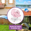 image:imageBright Starts Pop N Chill Baby Chair Travel Seat IndoorOutdoor Use Portable Infant Seat with Removable UPF 50 Canopy Pink 06 MonthsPink
