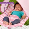 image:imageBright Starts Pop N Chill Baby Chair Travel Seat IndoorOutdoor Use Portable Infant Seat with Removable UPF 50 Canopy Pink 06 MonthsPink