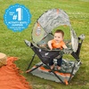 image:imageBright Starts Pop N Jump Portable Baby Activity Center Indoor Outdoor Use Lightweight Carrying Bag Canopy 612 Months  Sky Stripes BlueFord Bronco