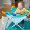image:imageBright Starts Pop N Jump Portable Baby Activity Center Indoor Outdoor Use Lightweight Carrying Bag Canopy 612 Months  Sky Stripes BlueNemo