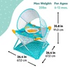 image:imageBright Starts Pop N Jump Portable Baby Activity Center Indoor Outdoor Use Lightweight Carrying Bag Canopy 612 Months  Sky Stripes BlueNemo