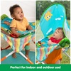 image:imageBright Starts Pop N Jump Portable Baby Activity Center Indoor Outdoor Use Lightweight Carrying Bag Canopy 612 Months  Sky Stripes BlueOwl Forest