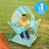 image:imageBright Starts Pop N Jump Portable Baby Activity Center Indoor Outdoor Use Lightweight Carrying Bag Canopy 612 Months  Sky Stripes BlueSky Stripes