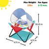image:imageBright Starts Pop N Jump Portable Baby Activity Center Indoor Outdoor Use Lightweight Carrying Bag Canopy 612 Months  Sky Stripes BlueSweet Treats
