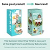 image:imageBright Starts Pop N Sit Portable Booster Seat 3in1 Floor Seat Travel High Chair amp Toddler Booster with Feeding Tray IndoorOutdoor Grey 6 Months3 YearsDisney Princess