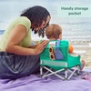 image:imageBright Starts Pop N Sit Portable Booster Seat 3in1 Floor Seat Travel High Chair amp Toddler Booster with Feeding Tray IndoorOutdoor Grey 6 Months3 YearsDisney Princess