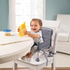 image:imageBright Starts Pop N Sit Portable Booster Seat 3in1 Floor Seat Travel High Chair amp Toddler Booster with Feeding Tray IndoorOutdoor Grey 6 Months3 YearsGrey
