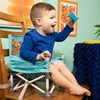 image:imageBright Starts Pop N Sit Portable Booster Seat 3in1 Floor Seat Travel High Chair amp Toddler Booster with Feeding Tray IndoorOutdoor Grey 6 Months3 YearsDisney Nemo