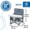 image:imageBright Starts Pop N Sit Portable Booster Seat 3in1 Floor Seat Travel High Chair amp Toddler Booster with Feeding Tray IndoorOutdoor Grey 6 Months3 YearsFord Bronco