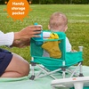 image:imageBright Starts Pop N Sit Portable Booster Seat 3in1 Floor Seat Travel High Chair amp Toddler Booster with Feeding Tray IndoorOutdoor Grey 6 Months3 YearsCore Teal