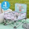 image:imageBright Starts Pop N Sit Portable Booster Seat 3in1 Floor Seat Travel High Chair amp Toddler Booster with Feeding Tray IndoorOutdoor Grey 6 Months3 YearsDisney Pooh