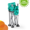 image:imageBright Starts Pop N Sit Portable Booster Seat 3in1 Floor Seat Travel High Chair amp Toddler Booster with Feeding Tray IndoorOutdoor Grey 6 Months3 YearsCore Teal