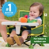 image:imageBright Starts Pop N Sit Portable Booster Seat 3in1 Floor Seat Travel High Chair amp Toddler Booster with Feeding Tray IndoorOutdoor Grey 6 Months3 YearsJohn Deere