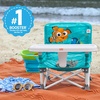 image:imageBright Starts Pop N Sit Portable Booster Seat 3in1 Floor Seat Travel High Chair amp Toddler Booster with Feeding Tray IndoorOutdoor Grey 6 Months3 YearsDisney Nemo