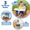 image:imageBright Starts Pop N Sit Portable Booster Seat 3in1 Floor Seat Travel High Chair amp Toddler Booster with Feeding Tray IndoorOutdoor Grey 6 Months3 YearsFord Bronco