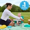 image:imageBright Starts Pop N Sit Portable Booster Seat 3in1 Floor Seat Travel High Chair amp Toddler Booster with Feeding Tray IndoorOutdoor Grey 6 Months3 YearsCore Teal