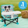 image:imageBright Starts Pop N Sit Portable Booster Seat 3in1 Floor Seat Travel High Chair amp Toddler Booster with Feeding Tray IndoorOutdoor Grey 6 Months3 YearsDisney Mickey
