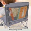 image:imageBright Starts Pop N Sit Portable Booster Seat 3in1 Floor Seat Travel High Chair amp Toddler Booster with Feeding Tray IndoorOutdoor Grey 6 Months3 YearsGrey