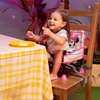 image:imageBright Starts Pop N Sit Portable Booster Seat 3in1 Floor Seat Travel High Chair amp Toddler Booster with Feeding Tray IndoorOutdoor Grey 6 Months3 YearsDisney Minnie