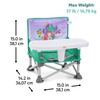 image:imageBright Starts Pop N Sit Portable Booster Seat 3in1 Floor Seat Travel High Chair amp Toddler Booster with Feeding Tray IndoorOutdoor Grey 6 Months3 YearsDisney Princess