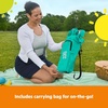 image:imageBright Starts Pop N Sit Portable Booster Seat 3in1 Floor Seat Travel High Chair amp Toddler Booster with Feeding Tray IndoorOutdoor Grey 6 Months3 YearsCore Teal