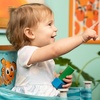 image:imageBright Starts Pop N Sit Portable Booster Seat 3in1 Floor Seat Travel High Chair amp Toddler Booster with Feeding Tray IndoorOutdoor Grey 6 Months3 YearsDisney Nemo