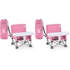 image:imageBright Starts Pop N Sit Portable Booster Seat 3in1 Floor Seat Travel High Chair amp Toddler Booster with Feeding Tray IndoorOutdoor Grey 6 Months3 Years 