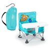 image:imageBright Starts Pop N Sit Portable Booster Seat 3in1 Floor Seat Travel High Chair amp Toddler Booster with Feeding Tray IndoorOutdoor Grey 6 Months3 YearsDisney Nemo