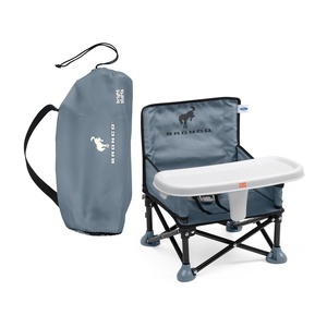 image:imageBright Starts Pop N Sit Portable Booster Seat 3in1 Floor Seat Travel High Chair amp Toddler Booster with Feeding Tray IndoorOutdoor Grey 6 Months3 YearsFord Bronco