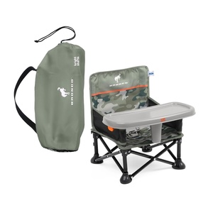 image:imageBright Starts Pop N Sit Portable Booster Seat 3in1 Floor Seat Travel High Chair amp Toddler Booster with Feeding Tray IndoorOutdoor Grey 6 Months3 YearsFord Camo