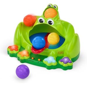 image:imageBright Starts Spin n Chase Bug Ball Popper Toy with Lights amp Music Crawling Baby Toy Encourages Movement amp Motor Skills Unisex 6 MonthsFrog