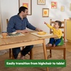image:imageBright Starts John Deere My Spot EasyClean Booster Seat Portable Dining Chair Booster with 3Point Harness Green 6 Months  ToddlerGreen