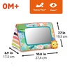 image:imageBright Starts Sit amp See Tummy Time Mirror Crinkle Leaves and Squeaker Sun MultiSensory Toy Unisex Newborn amp Up