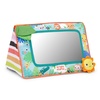 image:imageBright Starts Sit amp See Tummy Time Mirror Crinkle Leaves and Squeaker Sun MultiSensory Toy Unisex Newborn amp Up