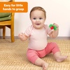 image:imageBright Starts Raspberry Bliss Silicone Baby Teether Toy RaspberryShaped Teething Toy for Infants Unisex Ages 3 Months