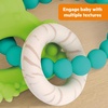 image:imageBright Starts Ribbit Ring Silicone Teether with Frog Charm and Teething Ring EasyGrip Baby Teether for Sore Gums Ages 3 Months