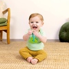 image:imageBright Starts Ribbit Ring Silicone Teether with Frog Charm and Teething Ring EasyGrip Baby Teether for Sore Gums Ages 3 Months