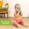 image:imageBright Starts Ribbit Ring Silicone Teether with Frog Charm and Teething Ring EasyGrip Baby Teether for Sore Gums Ages 3 Months