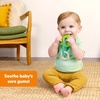 image:imageBright Starts Ribbit Ring Silicone Teether with Frog Charm and Teething Ring EasyGrip Baby Teether for Sore Gums Ages 3 Months